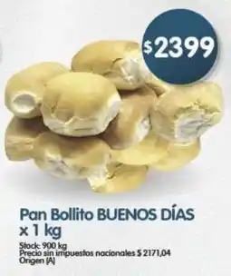 Supermercados Buenos Días Buenos días pan bollito oferta