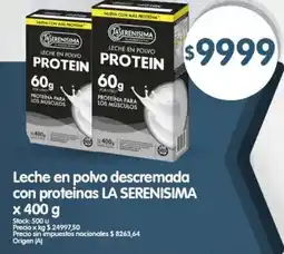 Supermercados Buenos Días La serenisima leche en polvo descremada con proteinas oferta