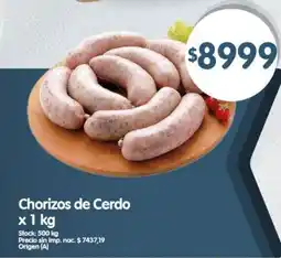 Supermercados Buenos Días Chorizos de cerdo oferta