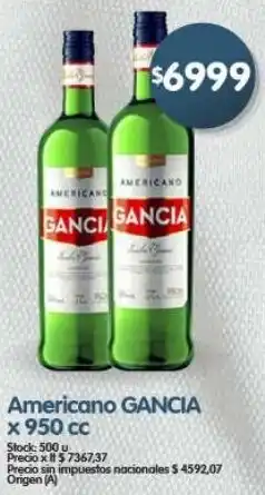 Supermercados Buenos Días Gancia americano oferta