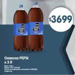 Supermercados Buenos Días Pepsi gaseosa oferta