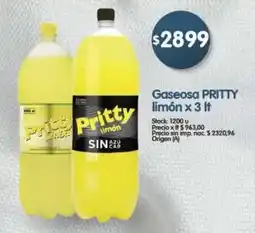 Supermercados Buenos Días Pritty gaseosa limón oferta