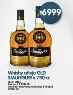 Supermercados Buenos Días Old smuggler whishy añejo oferta