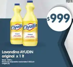 Supermercados Buenos Días Ayudin lavandina original oferta