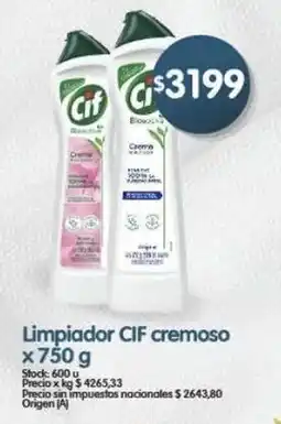 Supermercados Buenos Días Cif limpiador cremoso oferta