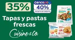 Supermercados Vea Cuisine & Co tapas y pastas frescas oferta