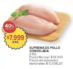 Carrefour Market Suprema de pollo congelada oferta