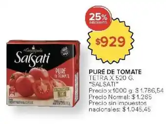 Sal sati puré de tomate tetra