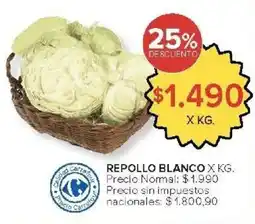 Carrefour Market Repollo blanco oferta
