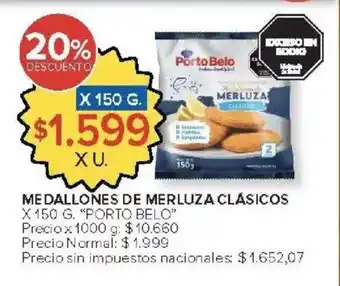 Carrefour Market Porto belo medallones de merluza clásicos oferta