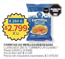 Carrefour Market Carrefour classic formitas de merluzarebozadas clásicas oferta