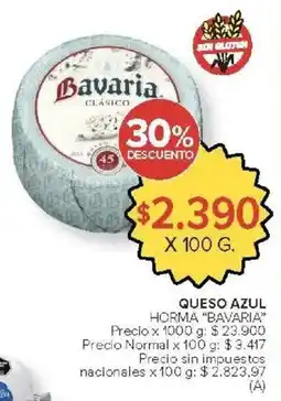 Carrefour Market Bavaria queso azul horma oferta