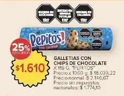 Carrefour Market Pepitos galletias con chips de chocolate oferta