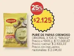 Carrefour Market Maggi puré de papas cremoso original oferta