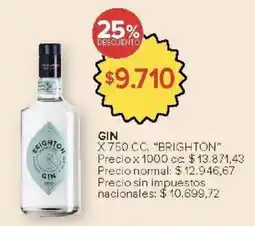 Carrefour Market Brighton gin oferta
