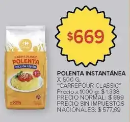 Carrefour Market Carrefour classic polenta instantánea oferta