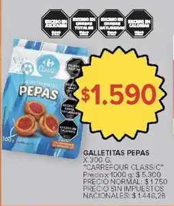 Carrefour Market Carrefour classic galletitas pepas oferta