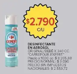 Carrefour Market Carrefour expert desinfectante en aerosol original/bebe oferta