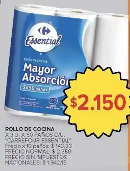 Carrefour Market Carrefour essential rollo de cocina oferta