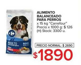 Carrefour Alimento Balanceado Para Perros oferta