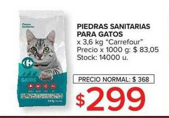 Carrefour Piedras Sanitarias Para Gatos oferta