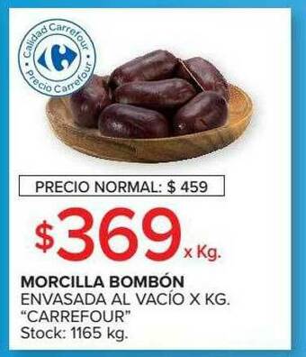 Carrefour Morcilla Bombón oferta