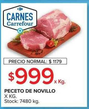 Carrefour Peceto De Novillo oferta