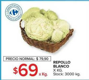 Carrefour Market Repollo Blanco oferta