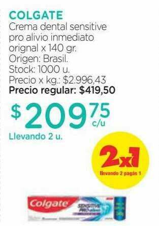 Farmacity Colgate Crema Dental Sensitive Pro Alivio Inmediato oferta