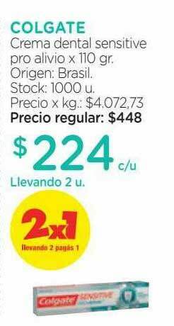 Farmacity Colgate Crema Dental Sensitive Pro Alivio oferta