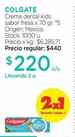 Farmacity Colgate Crema Dental Kids Sabor Fresa oferta