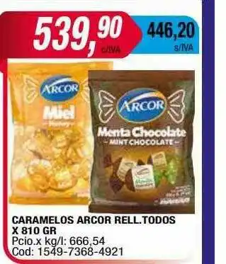 Maxiconsumo Caramelos Arcor Rell Todos oferta