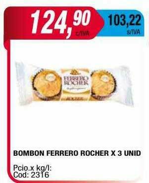 Maxiconsumo Bombon Ferrero Rocher oferta