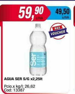 Maxiconsumo Agua Ser oferta