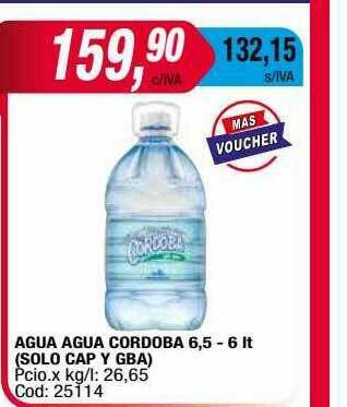 Maxiconsumo Agua Agua Cordoba oferta