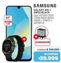 Naldo Lombardi Samsung - galaxy a16 + am32 black oferta