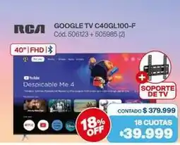 Naldo Lombardi Rca - google tv c40gl100-f cód. 506123 + 505985 (2) oferta