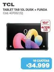 Naldo Lombardi Tcl - tablet tab 10l dusk + funda cód. 407052 (12) oferta