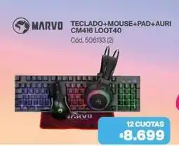 Naldo Lombardi Teclado+mouse+pad+auri cm416 loot40 cód. 506133 (2) oferta