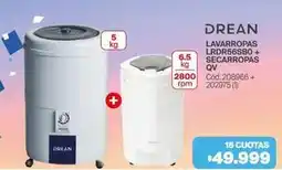 Naldo Lombardi Drean - lavarropas lrdr56sbo + secarropas qv cód.208966 + 202975 (1) oferta