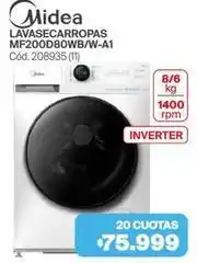 Naldo Lombardi Midea - lavasecarropas mf200d80wb/w-a1 cód. 208935 (11) oferta