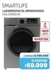 Naldo Lombardi Smartlife - lavarropas sl-wmi081400g cód. 209051 (4) oferta