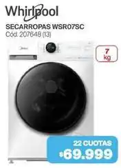 Naldo Lombardi Whirlpool - secarrropas wsr07sc cód. 207648 (13) oferta