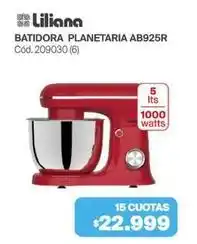 Naldo Lombardi Liliana - batidora planetaria ab925r cód. 209030 (6) oferta