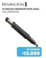 Naldo Lombardi Remington - plancha+rizador s33a-220a cód.209009 (10) oferta