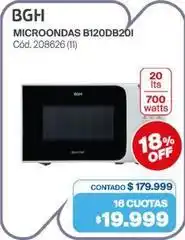 Naldo Lombardi Bgh - microondas b120db20i cód. 208626 (11) oferta