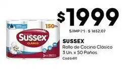 Diarco Sussex - rollo de cocina clásico 3 un. x 50 paños. cód.6491 oferta