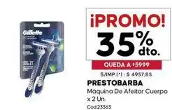 Diarco Gillette - prestobarba máquina de afeitar cuerpo x 2 un oferta