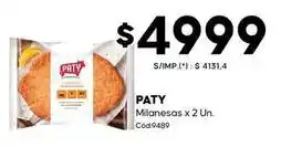 Diarco Paty - milanesas x 2 un. c	ext{ó}d9489 oferta