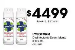 Diarco Lysoform - desinfectante de ambiente x 380 ml. cód:16932 oferta